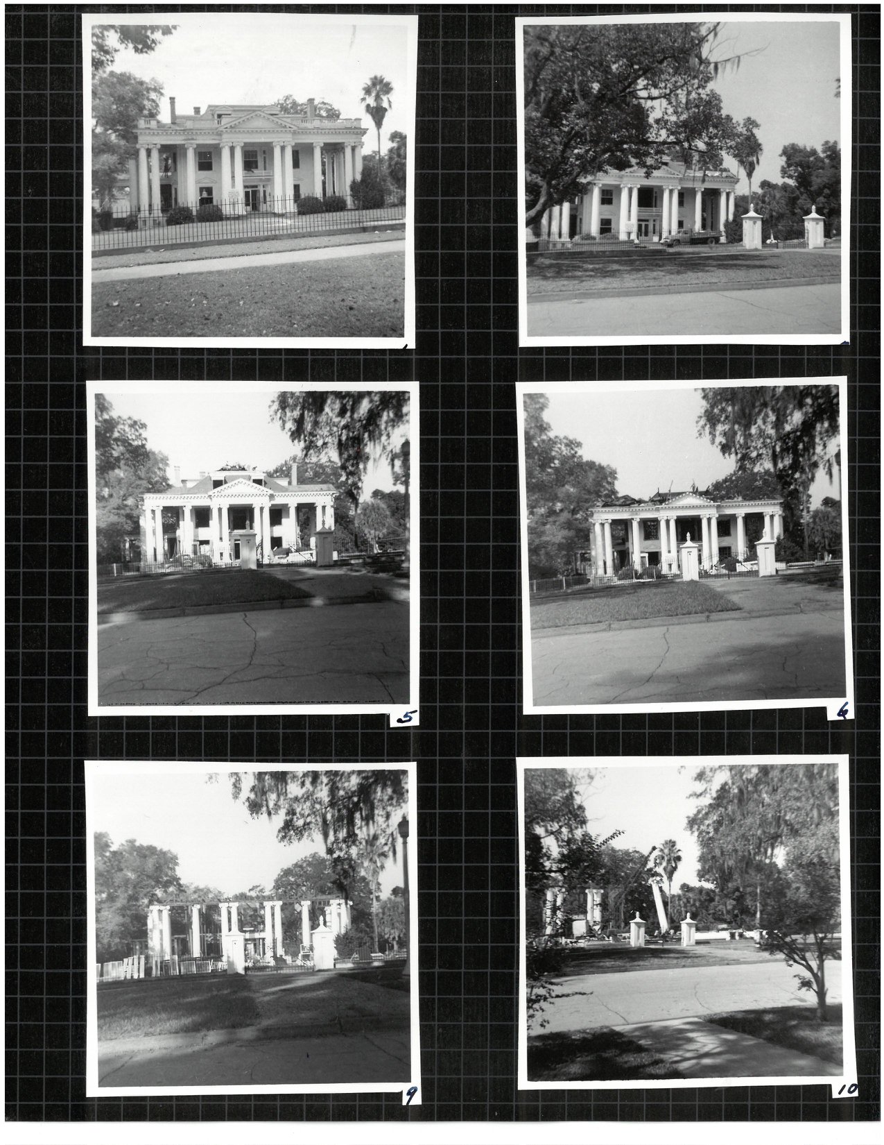 Scenes from the demolition of the old Florida Governor's Mansion in 1955.