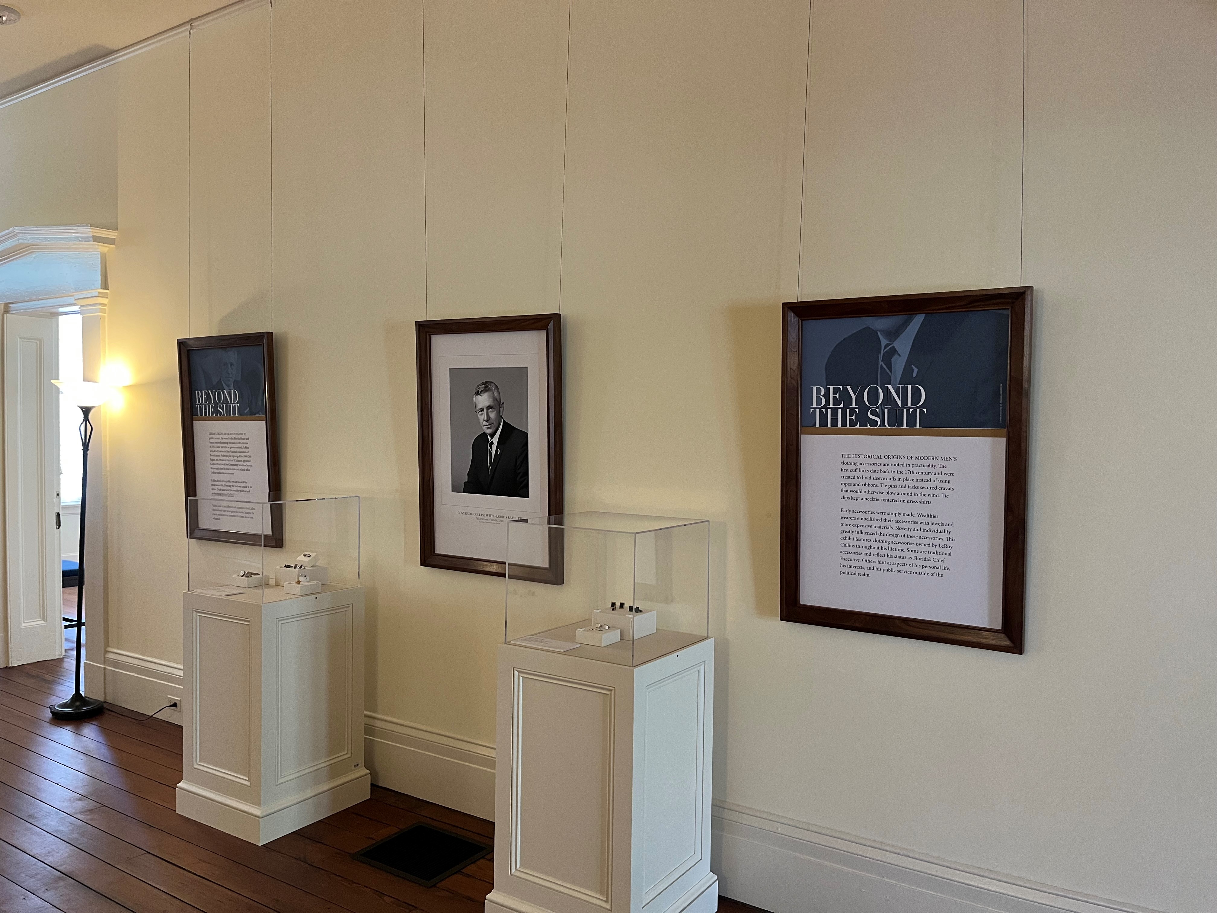 Beyond the Suit features exhibited clothing and accessories that belonged to Governor LeRoy Collins.